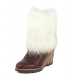 Womens Wedge Boots with Fur