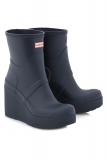 Short Wedge Rain Boots