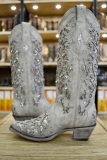 White Glitter Cowgirl Boots