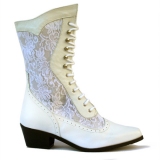 White Lace Cowgirl Boots