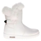 Ladies White Fur Boots
