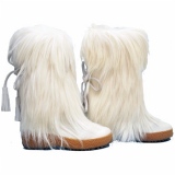 White Fur Boot
