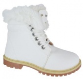 White Fur Lined Boots