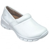 White Leather Nursing Shoes