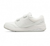 White Leather Nursing Tennis Shoes