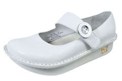 White Leather Shoes for Nursing