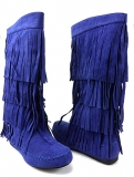 Fringe Boots Wide Calf