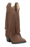 Wide Calf Boots With Fringe