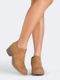 Brown Ankle Boots Low Heel