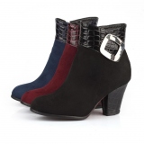 Ladies Low Heel Ankle Boots