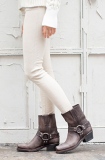 Women's Grey Harness Boots