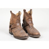 Women's Leather Harness Boots