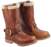 Women Brown Pull On Winter Boots