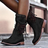 Lace Up Women's Vintage Boots