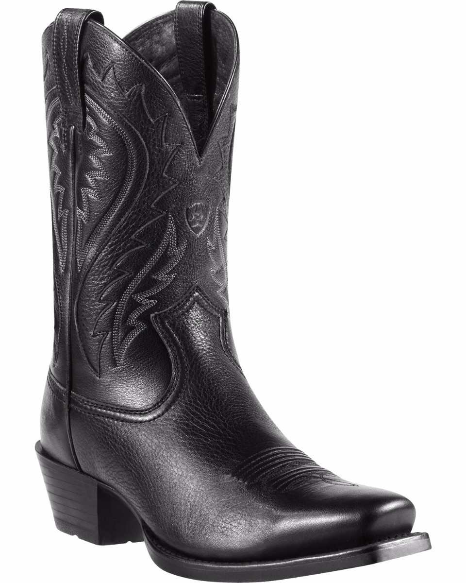 Black Square Toe Cowgirl Boots - Online Boots