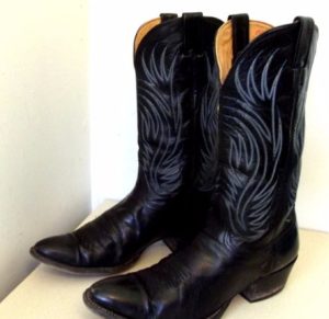 Black Vintage Cowgirl Boots for Women
