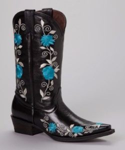 Black and Blue Cowgirl Boots