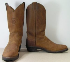 Brown Leather Cowgirl Boots