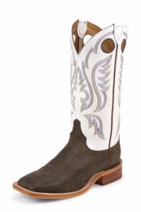 Brown and White Cowgirl Boots