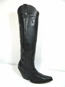 Long Black Cowgirl Boots