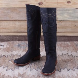 Tall Black Cowgirl Boots