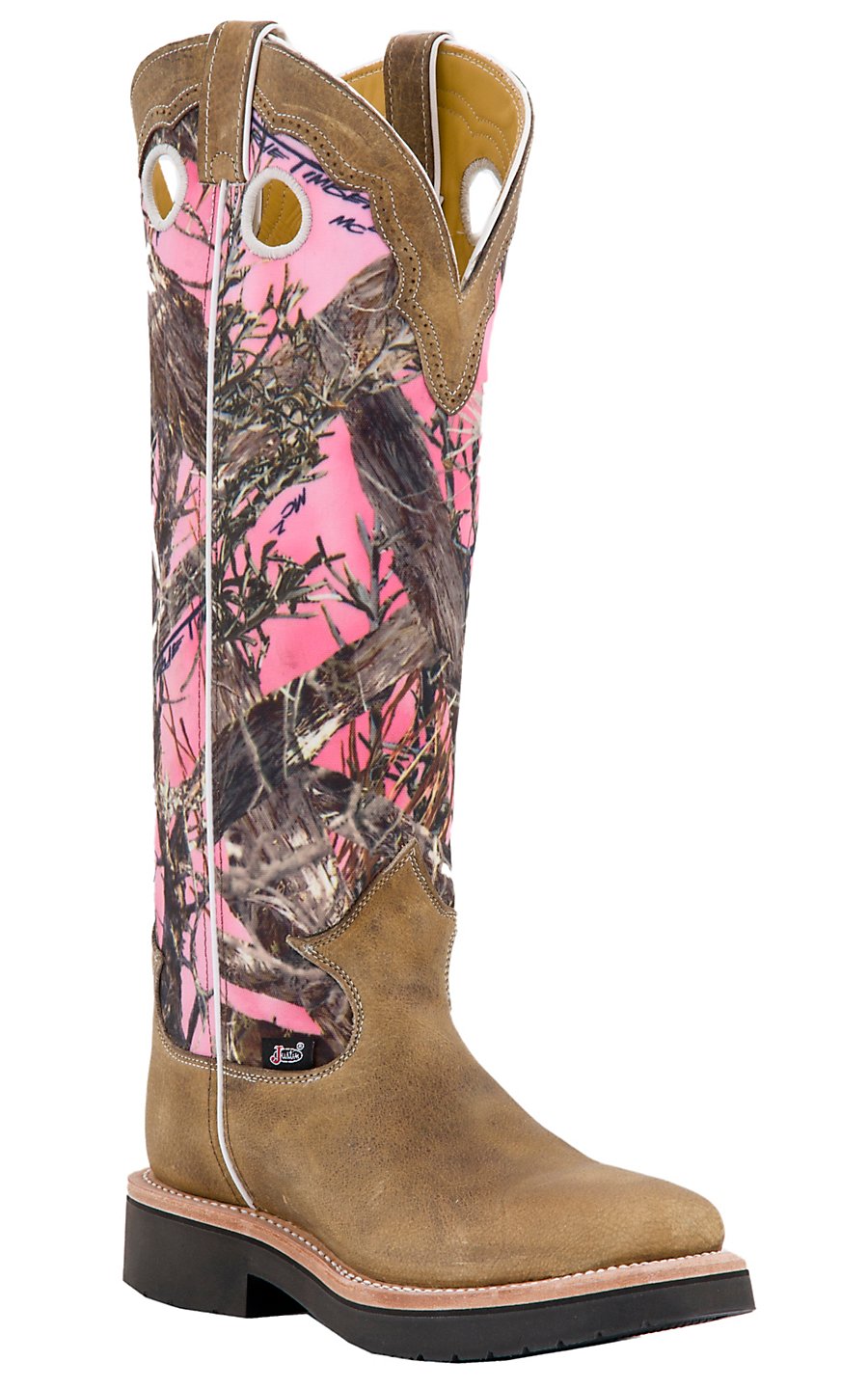 pink camo cowgirl boots