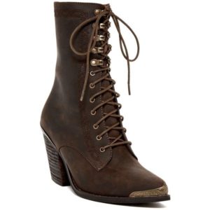 Short Dark Brown Cowgirl Boots