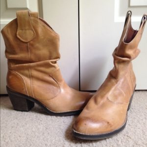Short Light Brown Cowgirl Boots