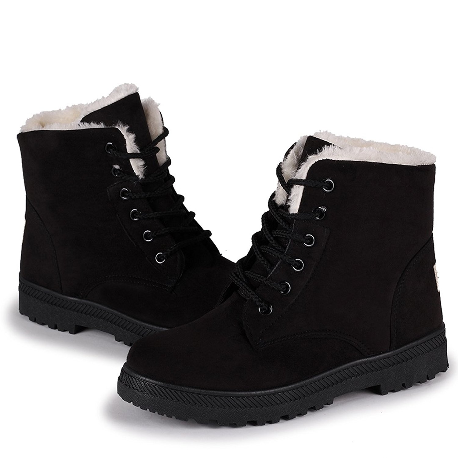 Black Winter Boots Women's Shoes 