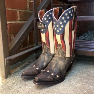 Cowgirl Boots with American Flag
