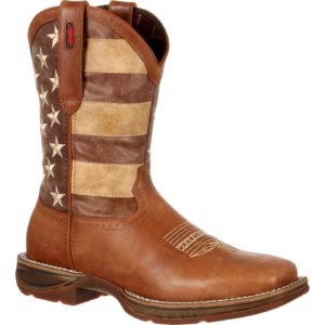 Faded American Flag Cowgirl Boots