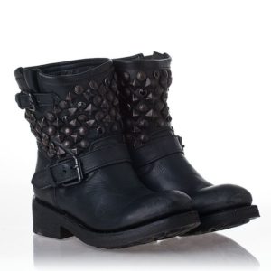Motorcycle boots for womens with Buckle