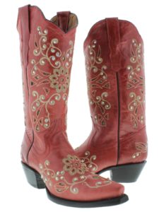 Pink Rhinestone Cowgirl Boots