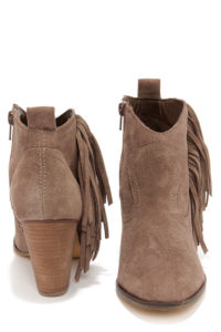 Ankle Fringe Boots