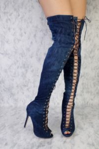 Denim and Thigh High Boots