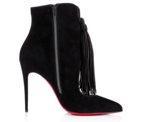 Pointed Fringe Ankle Boots