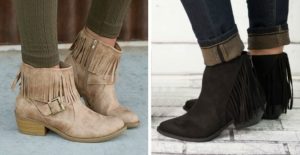 Women's Fringe Ankle Boots
