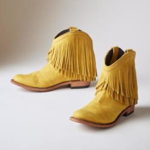 Fringe Western Ankle Boots