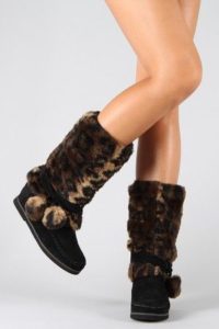 Eskimo Boots with Fur Mid Calf