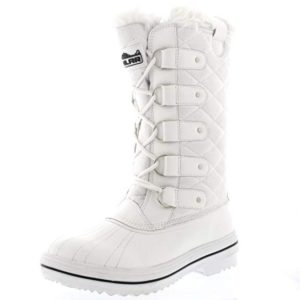 Tall White Fur Snow Boots