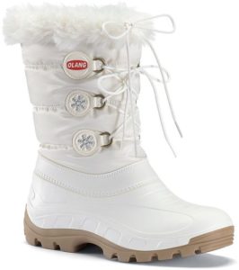 White Faux Fur Snow Boots