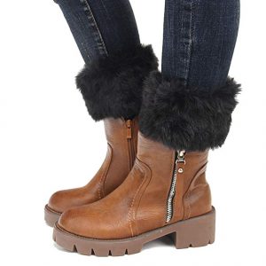 Ankle Fur Top Boots