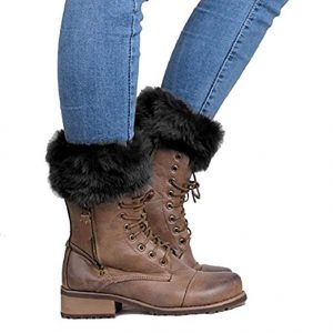 Brown FurTop Boots