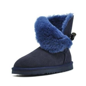 Leather Snow Boots With Fur