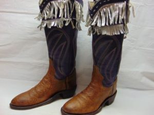 Wide Calf Fringe Boots