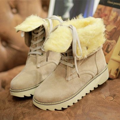 Women's Snow Boots With Fleece Lining