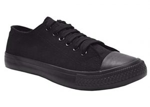 Black Plimsoll Shoes Womens