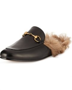 Fur Lined Mens Mule Slippers