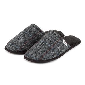 Mens Fur Mule Slippers