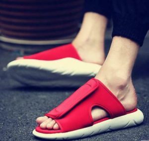 Mens Open Toe Mule Slippers